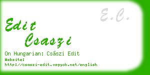 edit csaszi business card